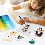 K- (Kits2.6MM) → Kit creativo Artkal Juego de 2 cajas de 48 colores C-2.6mm Mini 24.000 Beads con beads, plantilla y accesorios para pixel-art