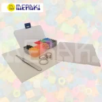K- (Kits2.6MM) → Kit creativo Meraki kit 10 colores 2.6mm con beads, plantilla y accesorios para pixel-art