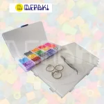 K- (Kits2.6MM) → Kit creativo Meraki kit 15 colores 2.6mm con beads, plantilla y accesorios para pixel-art